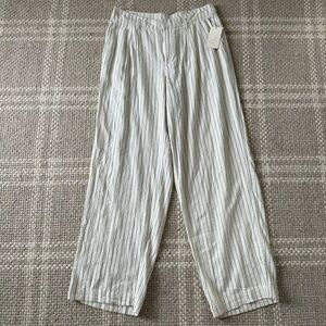 Cream and black pin stripe wide leg pants Target A New Day size 10